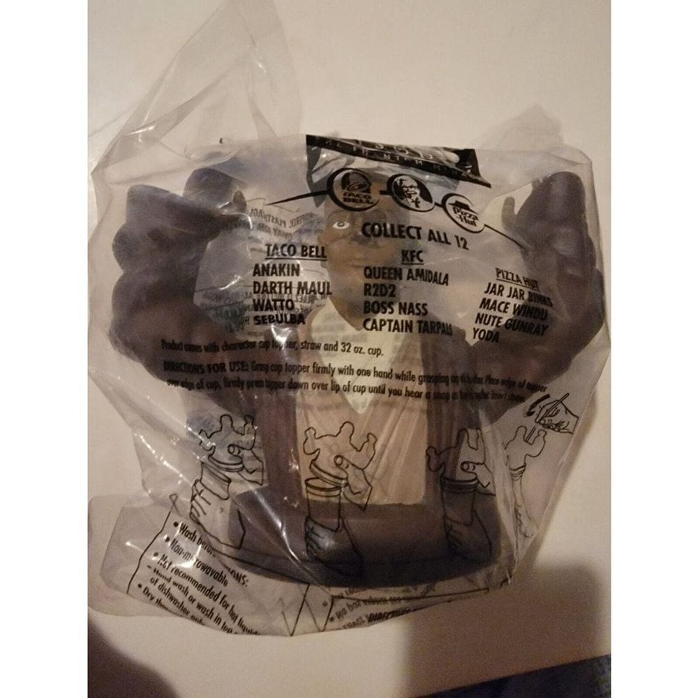 Star Wars Episode 1 Cup Only KFC Taco Bell Pizza Hut 1999 Vintage Topper Sealed